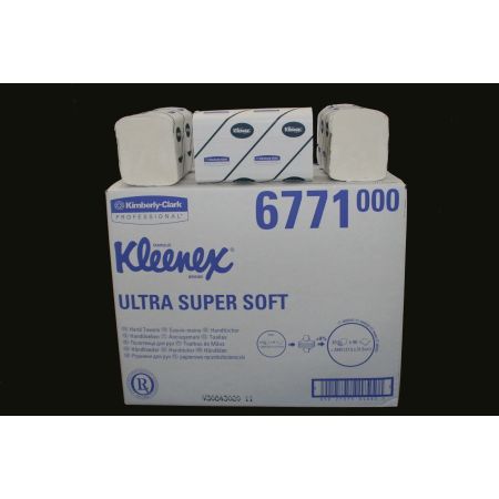 Ručníky papírové KLEENEX 31x21,5cm bílé (6771) 3vrstv. 